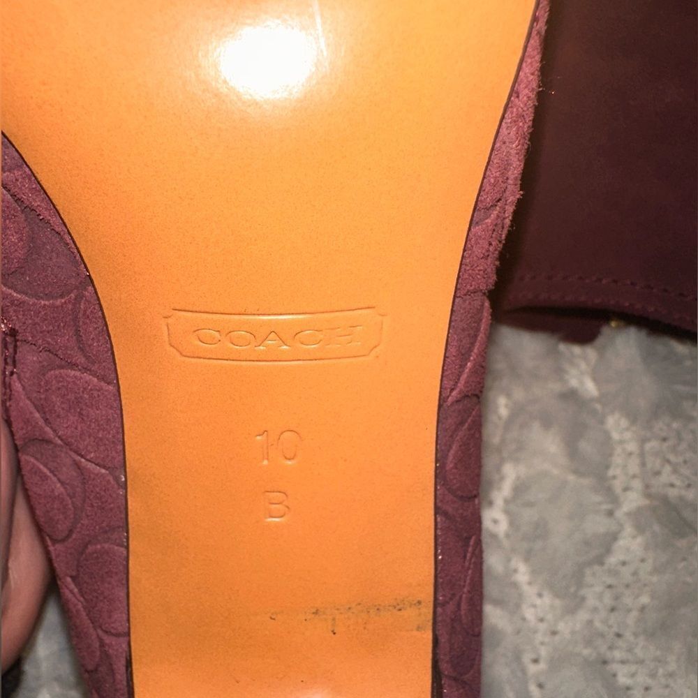 COACH | Hanni Signature Embossed Leather Ankle Bootie Size 10 - Picture 9 of 10